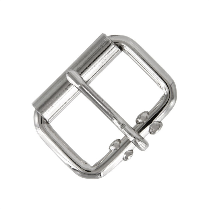 GL Roller Belt Replacement Buckle Fits 1" to 2" Wide Belt Strap (Nickle Plated)
