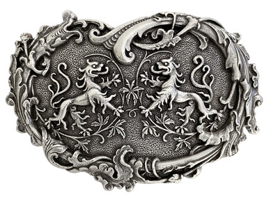 HA0150 LASRP Antique Silver Bronco Rider Cowboy Belt Buckle Fits  1-1/2(38mm) Wide Belt