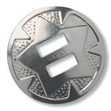 Sterling Concho Star stamped 19mm
