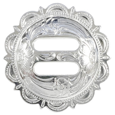 Western Decor 1-1/8 inch Silver Star Engraved Concho | eBay