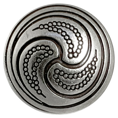 Celtic Round - Concho Antique Silver Look Rivet Back 1