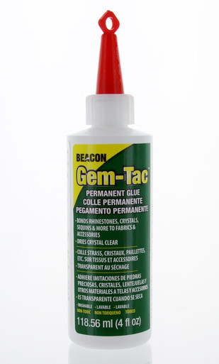 Gem-Tac Permanent Glue, 4 FL OZ (118 mL)