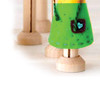 Wooden Doll Pin Stands