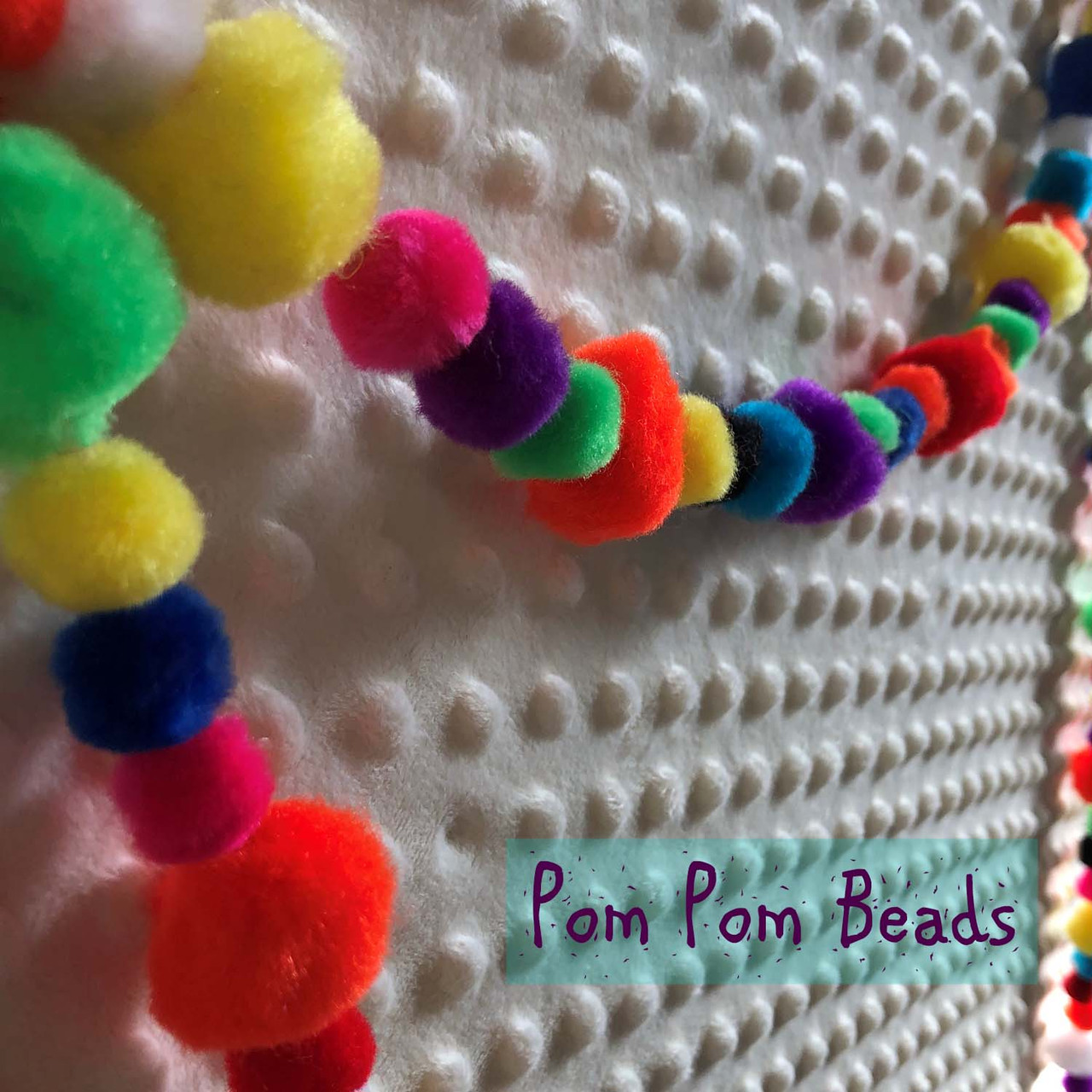 Pom Pom Beads - Size from 1/2 - 1 diameter