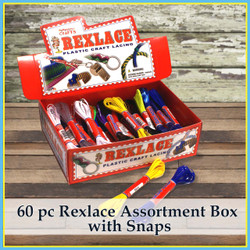 60 pc Rexlace Assortment Box with Snaps