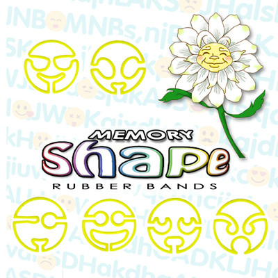 Emoji Memory Shape Rubber Bands