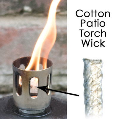 Cotton Patio Torch Wicks in 3 Sizes