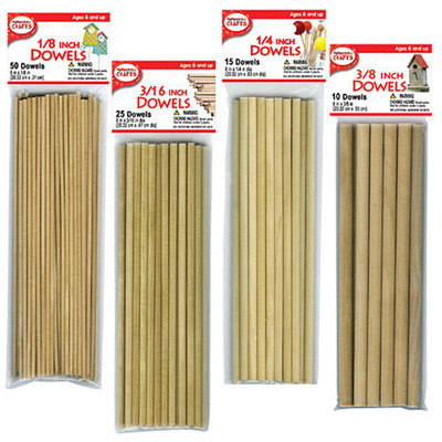 8 inch Wooden Dowels