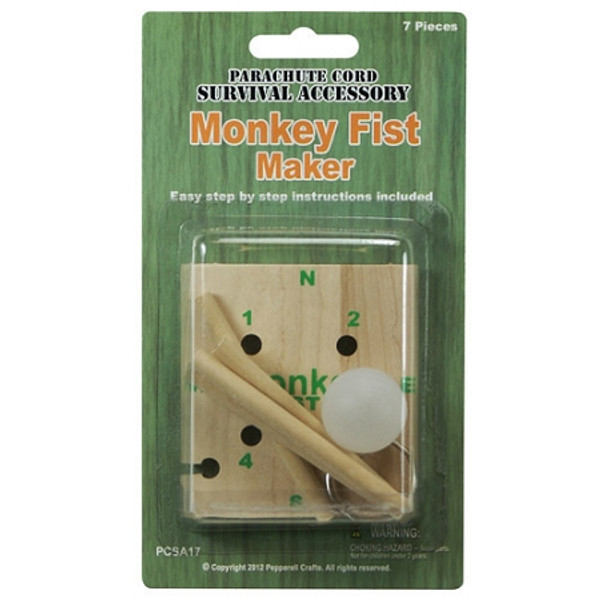 Monkey Fist Jig & Kit, 2-in-1 Adjustable Length, Survival Making Jig