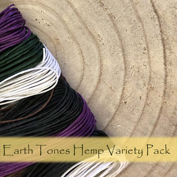 Hemp Variety Pack - Earth Tones - 1mm -2mm thickeness