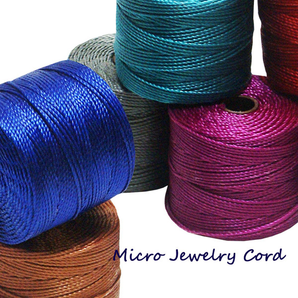 S-Lon 210 Micro Macrame Cord 1/32 inch (.8mm) thick jewelry cord 77 Yards  (70 meters)