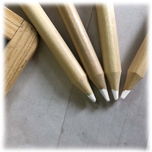 Wooden Chalk Pencil and Sharpener Set