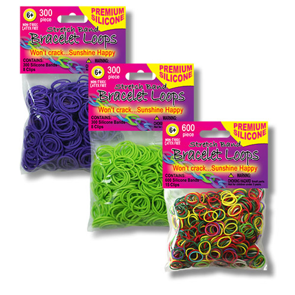 600 Glow in the dark Loom Bands making bracelets Elastic buy 2 get 1 Free