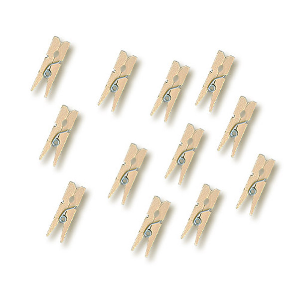Miniature Spring Pins - 50 Unfinished Wood Clothes Pins