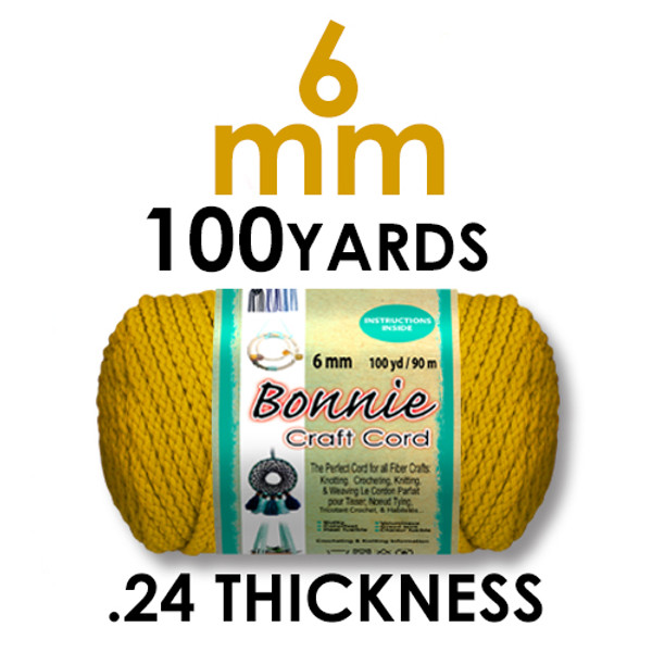 4mm Bonnie Braid cord 100 yards polypropylene macrame yarn