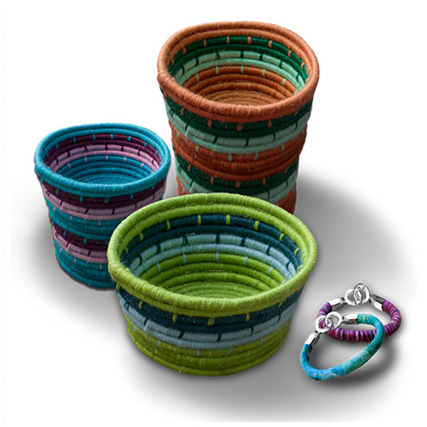 Basketry Kit MYO Basket Kit Traditional Coiled Basket 