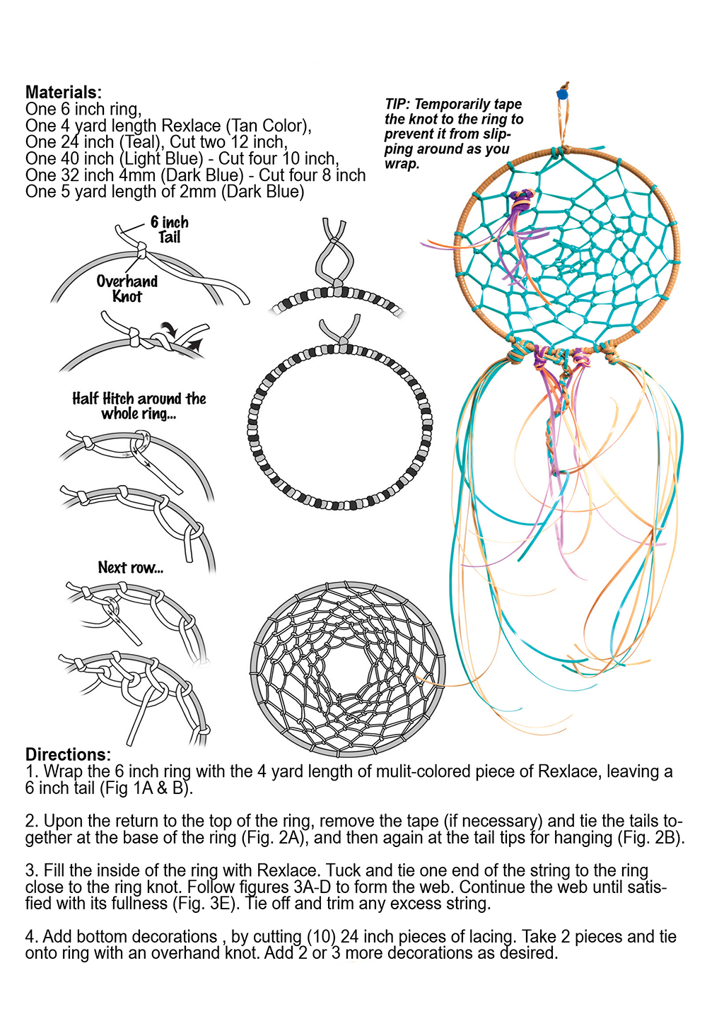 Education & Instructions - Instructions - Rexlace Instructions - Round  Stitch - Pepperell Braiding Company