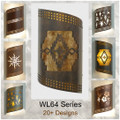 WL64 Chama Contemporary Southwestern Wall Sconce Series - Over 20 Designs and 3 Sizes