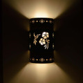 WL71 Kirtland Southwestern Wall Light with Hummingbird design - Step Edge-night view