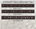 CL31 Southwestern Ceiling Light - Over 10 Designs, 15 colors, 2 sizes and more - From $245  -   Made in USA