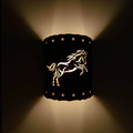 WL324 Star Western Wall Sconces in 601 design in- Night View