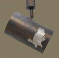 TH8 Eagle Track Head design in Statuary Bronze Finish with Silver Mica Liner- with power cord hidden
