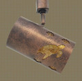 TH508 Nautical and Coastal Track Light With Sea Turtles and Shells Design in Antique Copper Finish with Amber Mica Liner