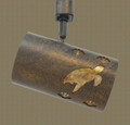 TH508 Nautical and Coastal Track Light With Sea Turtles and Shells Design in Statuary Bronze Finish with Amber Mica Liner