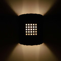 WL36 Rustic Southwestern Wall Light with 752 Squares design - Night View