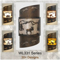 WL331 Pine Top rustic wall sconce series