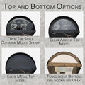 Optional Tops/Bottoms for indoor and outdoor use.