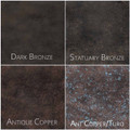 Available Nautical and Tropical lighting fixture Color Finishes  - Click to Enlarge