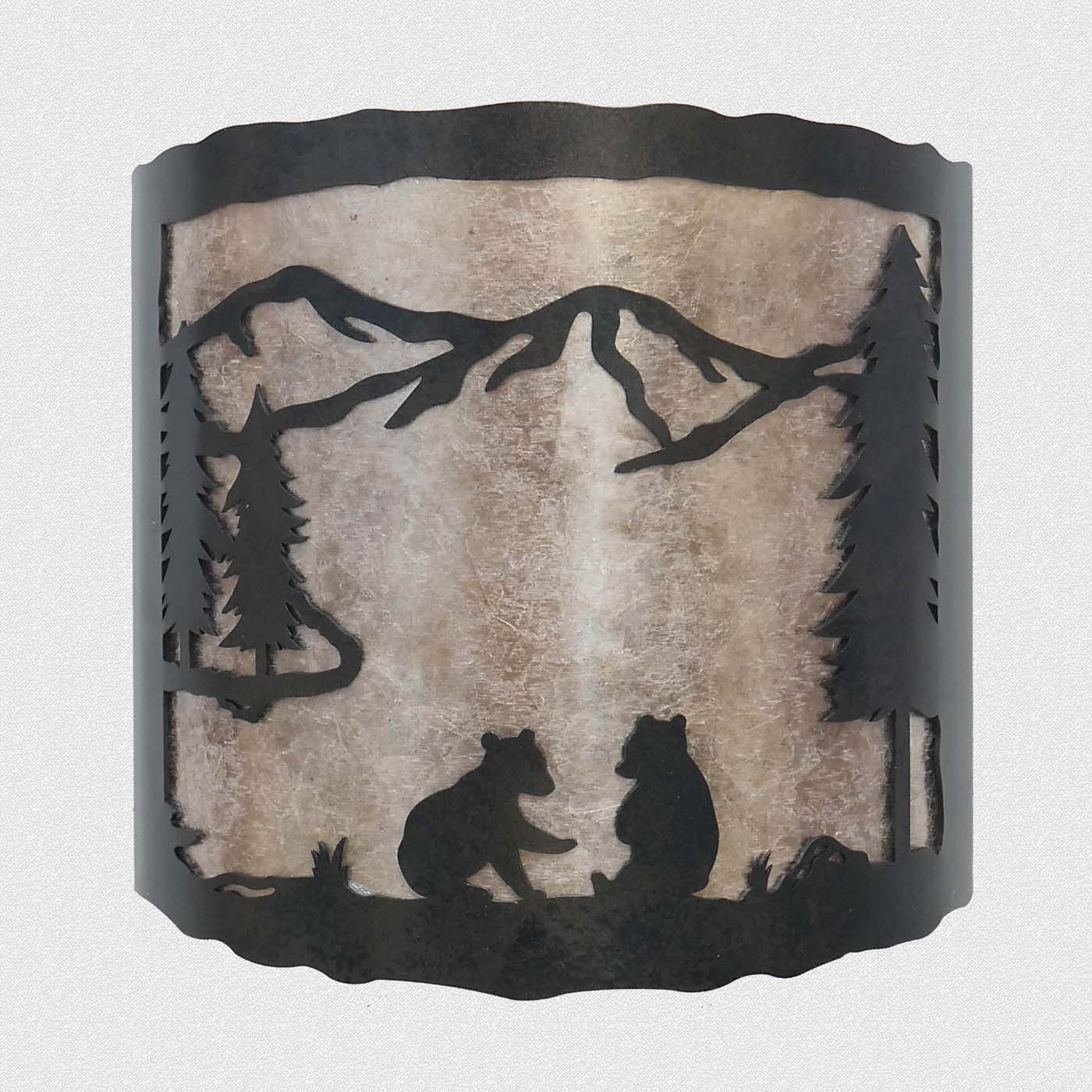 WL405 Bryson Rustic and Log Cabin Wall Lights