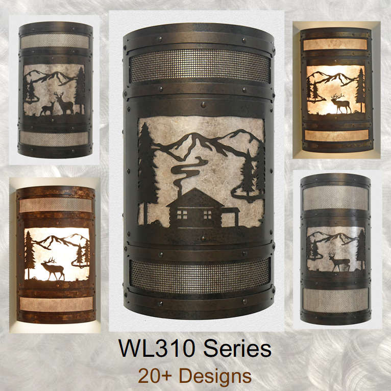 Rustic and Cabin Style Wall Lights