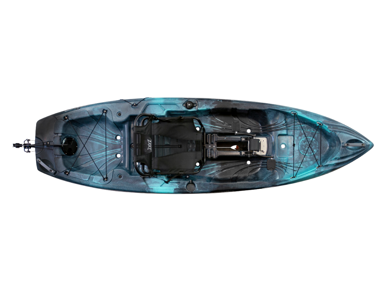 Crank 10.0 Recreational Pedal Kayak from Perception Kayaks - Solo Mounts,  Adjustable and Removable Seating
