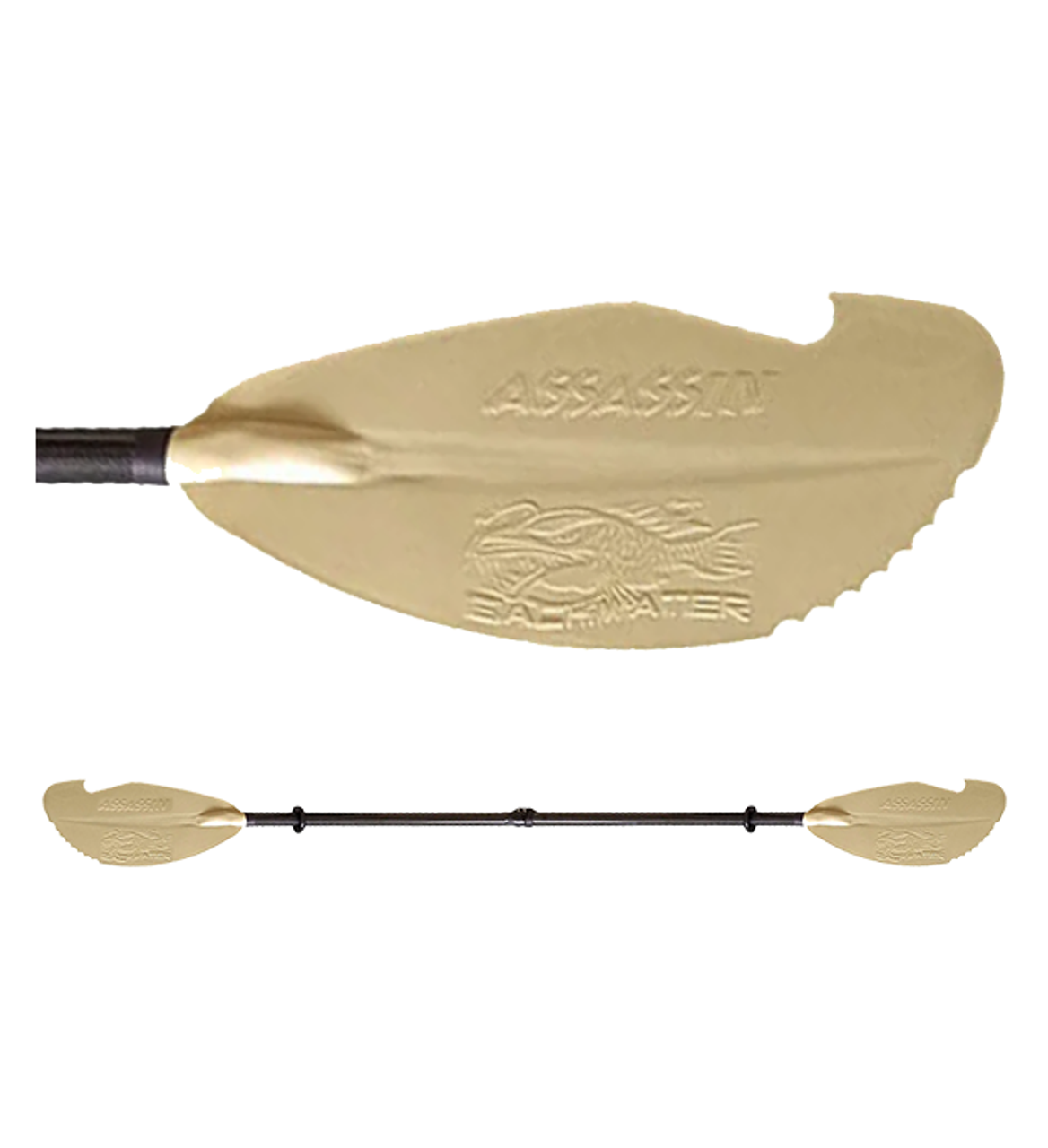 Assassin Carbon Fiber Hybrid Paddle - Tan