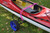 Ladder StretchStrap - Neon Pink on a kayak