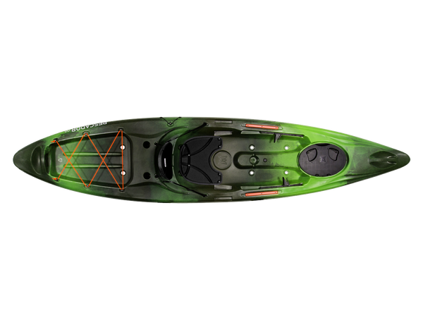Pescador 12.0 Recreational Kayak Moss Camo - top view