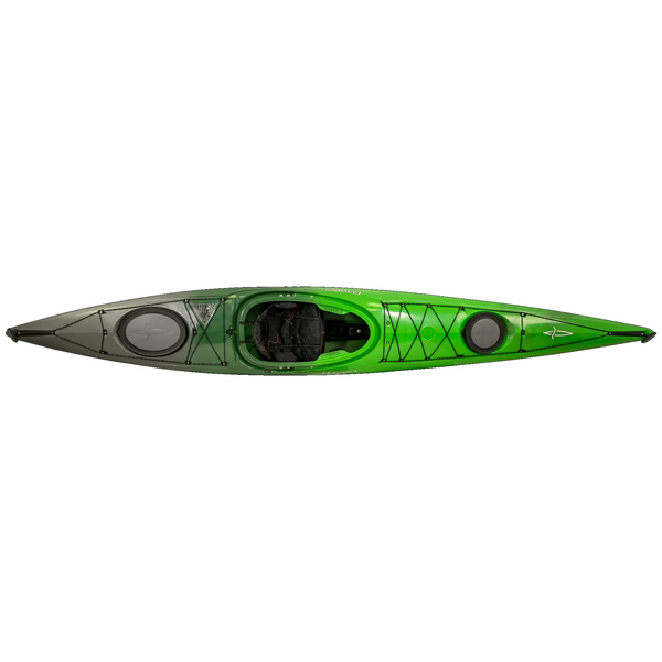 Stratos 12.5 Performance Touring kayak Green Mist - Top View
