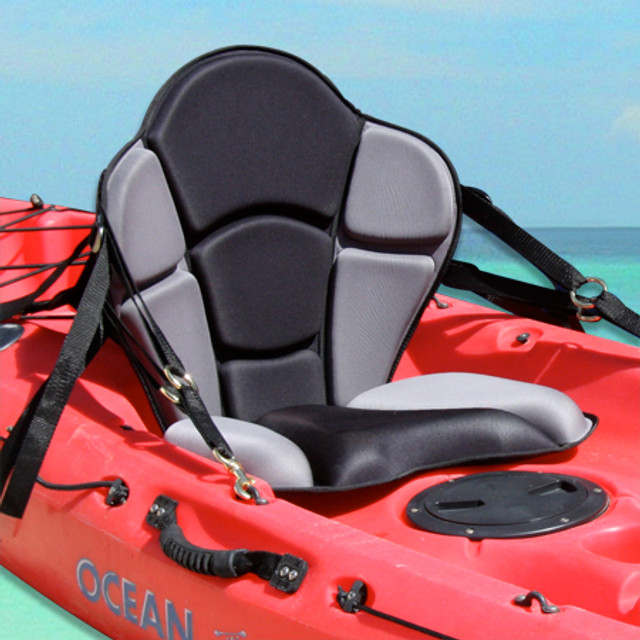 XSIUYU Anti Slip Kayak Gel Seat Cushion, Waterproof Large & Thick Kayak Seat  Pad for it in Kayak Chair, Boat Canoe Rowing Stadium Pad Kayak Accessories  for Fishing Kayak Black REGULAR-15.7 x