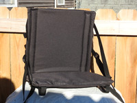 Comfy Style High back Canoe Seat - Black- Front