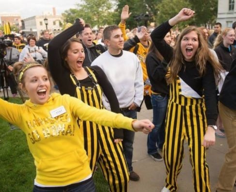 Black & Yellow Adult Striped Game Bib Overalls