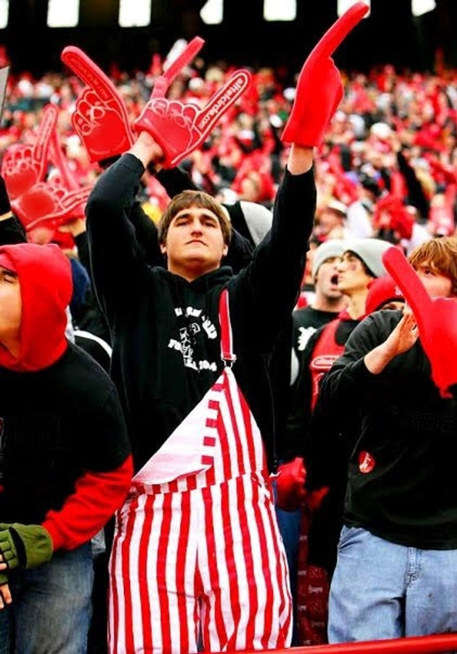 red and black louisville bibs