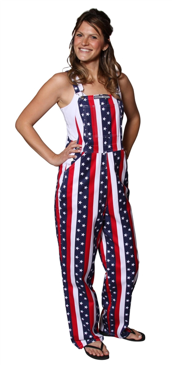 red white blue coveralls