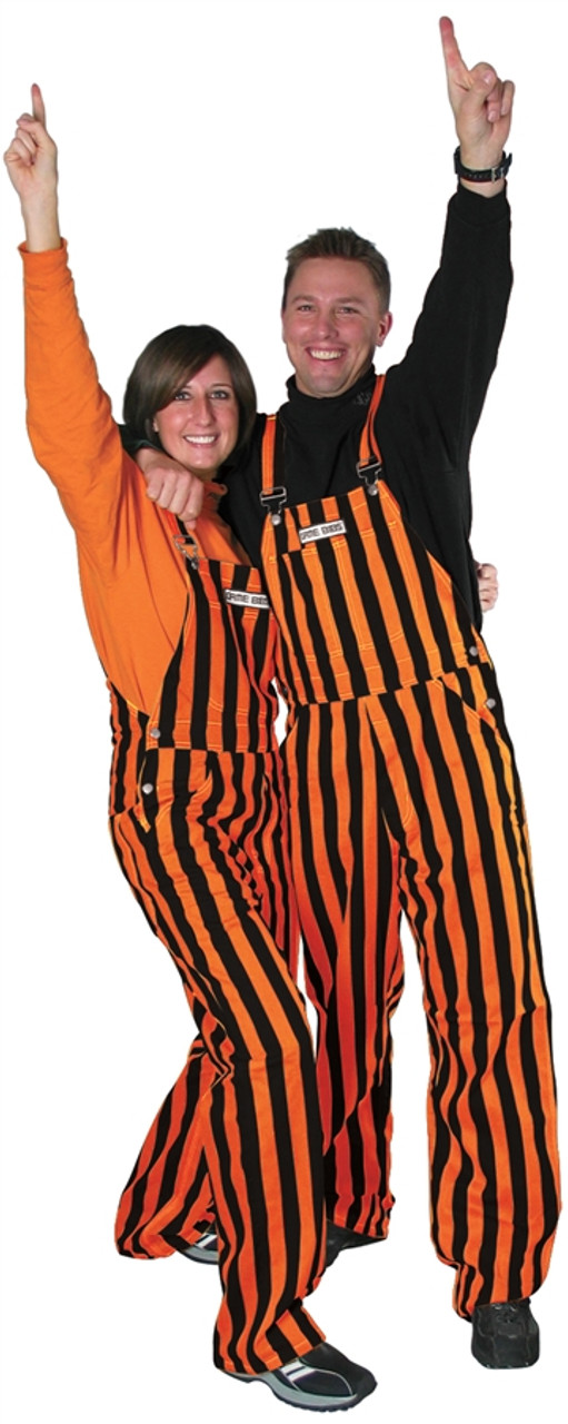 Orange & Black Adult Game Bibs