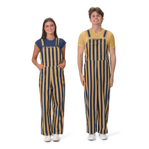 Navy Blue & Gold (Metallic) Adult Game Bibs