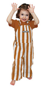 Burnt Orange & White Toddler Game Bibs