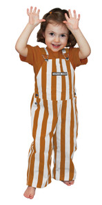Burnt Orange & White Toddler Game Bibs