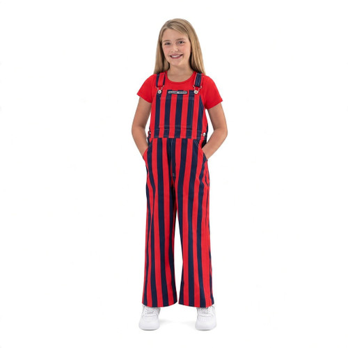 Navy Blue & Red Youth Game Bibs