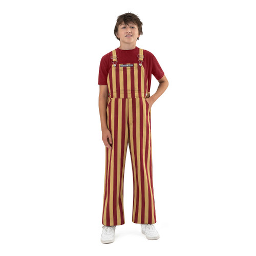 Garnet & Metallic Gold Youth Game Bibs
